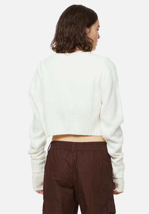 H&M - Short cardigan - cream