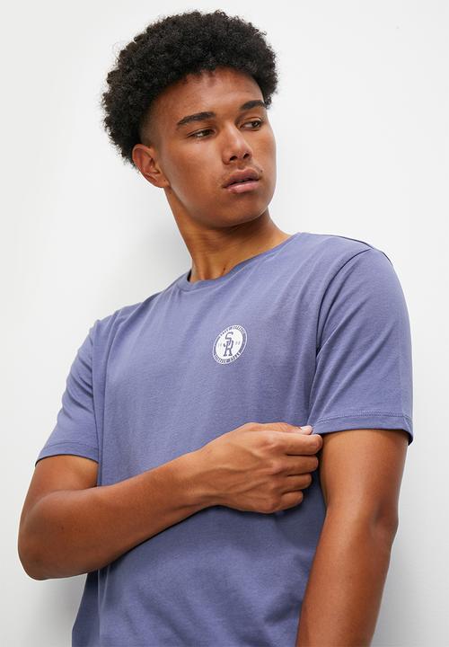 STYLE REPUBLIC - Logo tee & short lounge set - blue