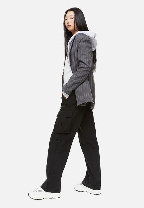H&M - Canvas cargo trousers - black