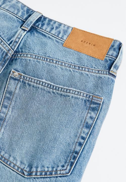 H&M - Wide ultra high jeans - denim blue I