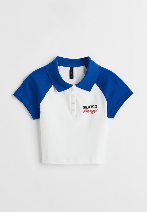 H&M - Polo shirt - bright blue/block-coloured