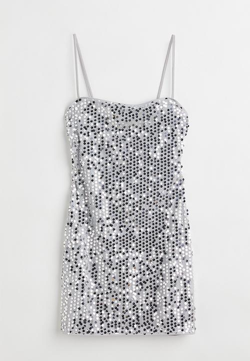 H&M - Sequined dress - silver-coloured