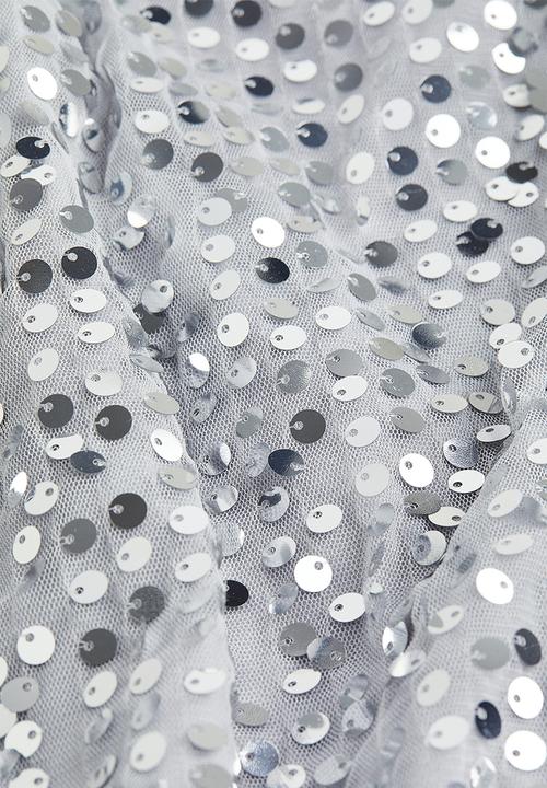 H&M - Sequined dress - silver-coloured