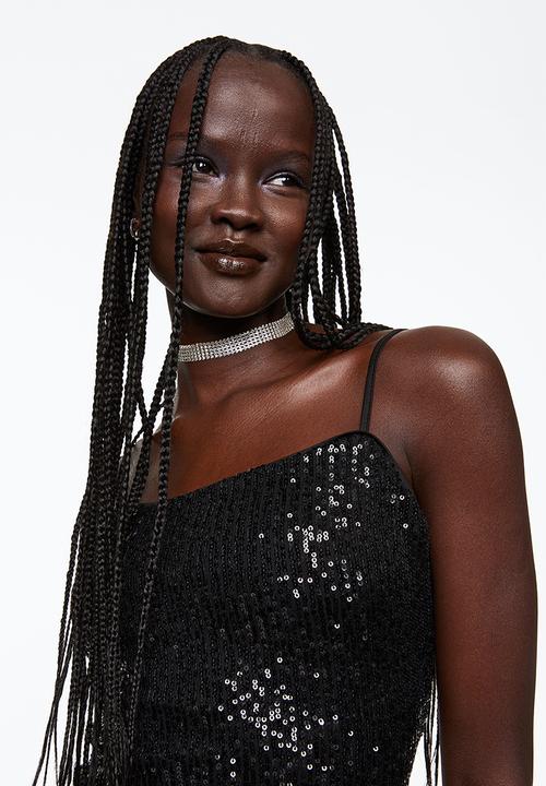 H&M - Sequined dress - black
