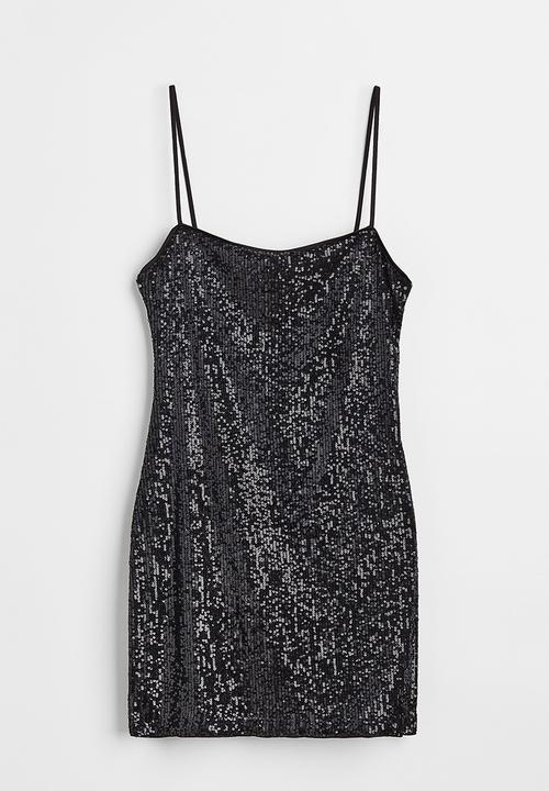 H&M - Sequined dress - black