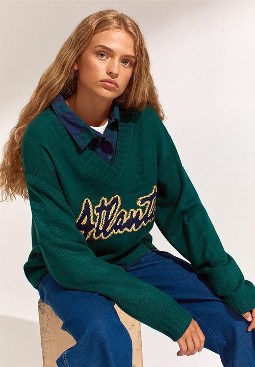 H&M - Jumper - dark green/atlanta