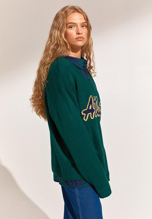 H&M - Jumper - dark green/atlanta