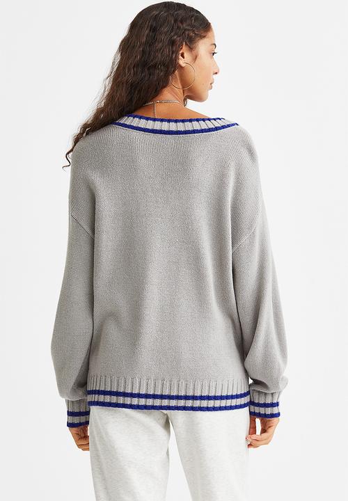 H&M - Jumper - grey/w
