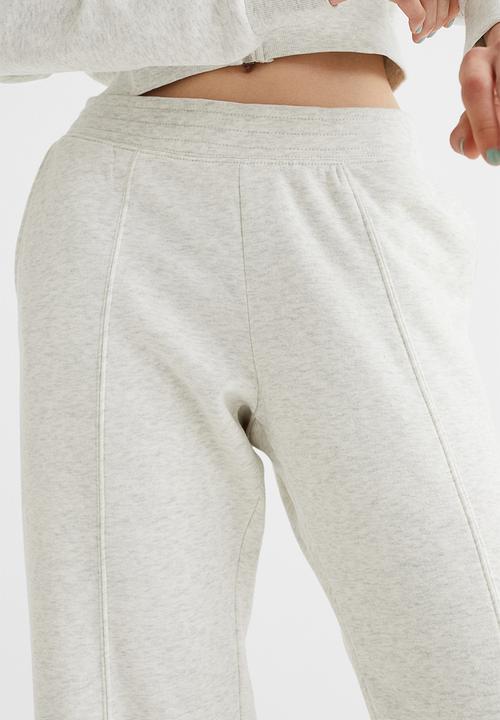 H&M - Straight joggers - light grey marl