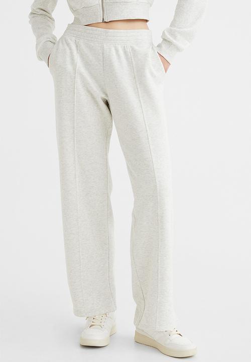 H&M - Straight joggers - light grey marl