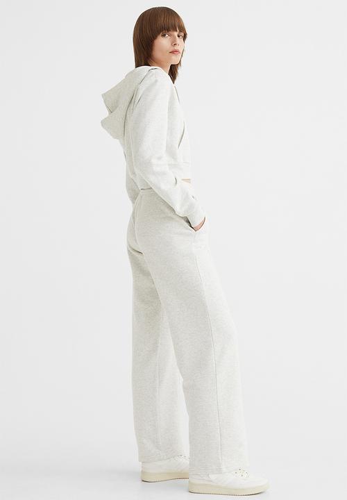 H&M - Straight joggers - light grey marl