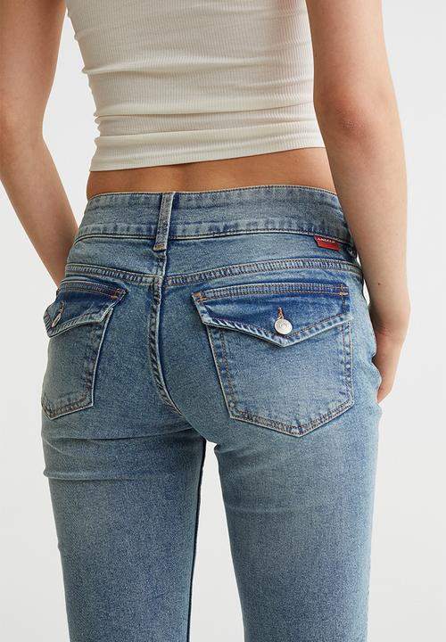 H&M - Flared low jeans - light denim blue