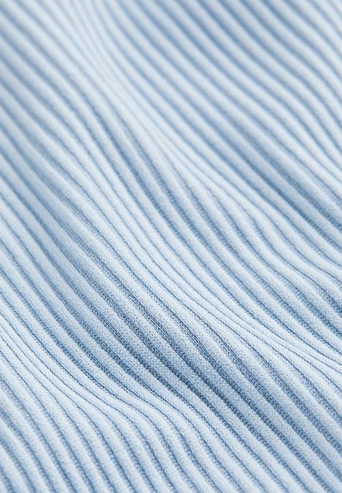 H&M - Ribbed jersey top - light blue