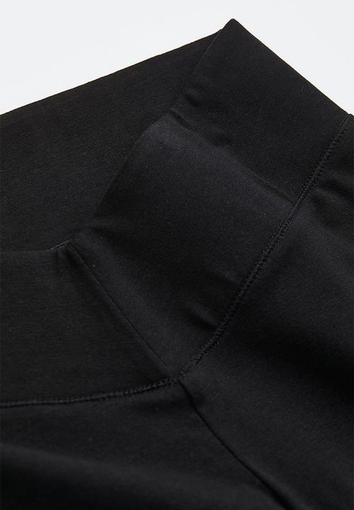 H&M - V-waist leggings - black