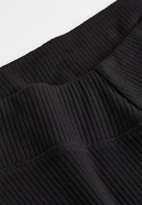 H&M - V-waist leggings - black 