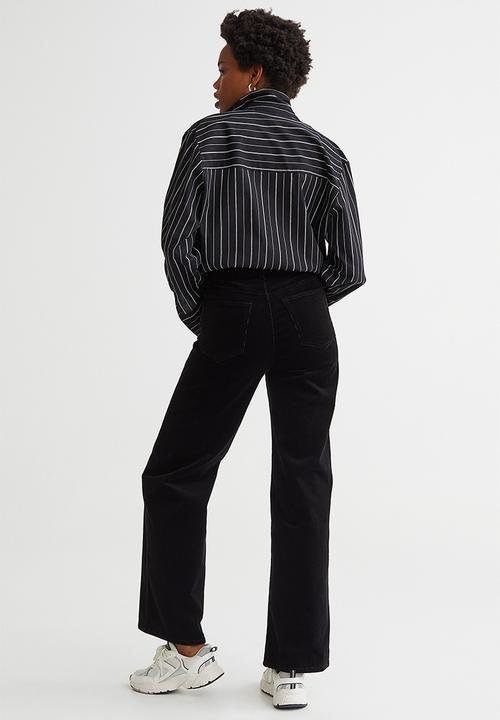 H&M - Corduroy trousers - black