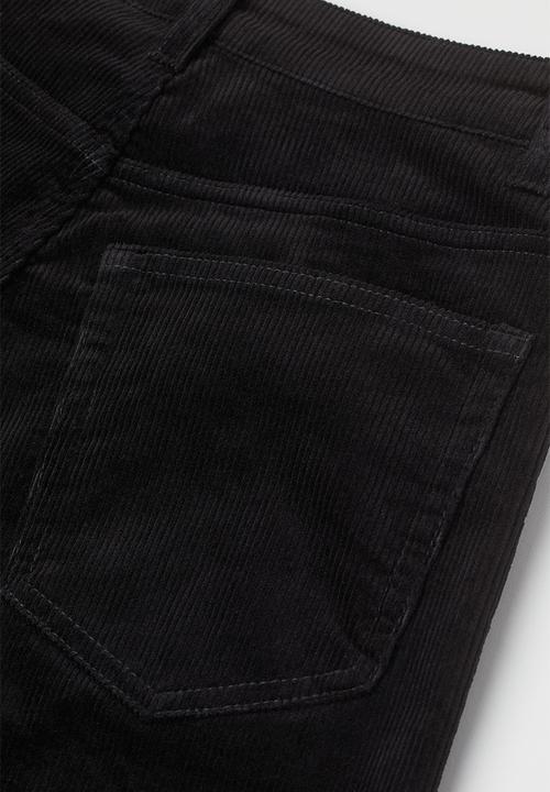 H&M - Corduroy trousers - black