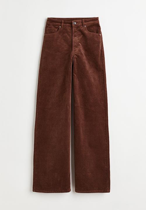 H&M - Corduroy trousers - dark brown
