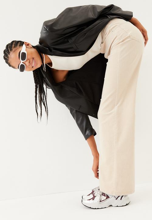 H&M - Corduroy trousers - light beige