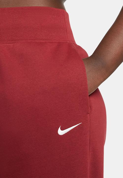 Nike - Plus nike sportswear phoenix fleece pant  - team red & white