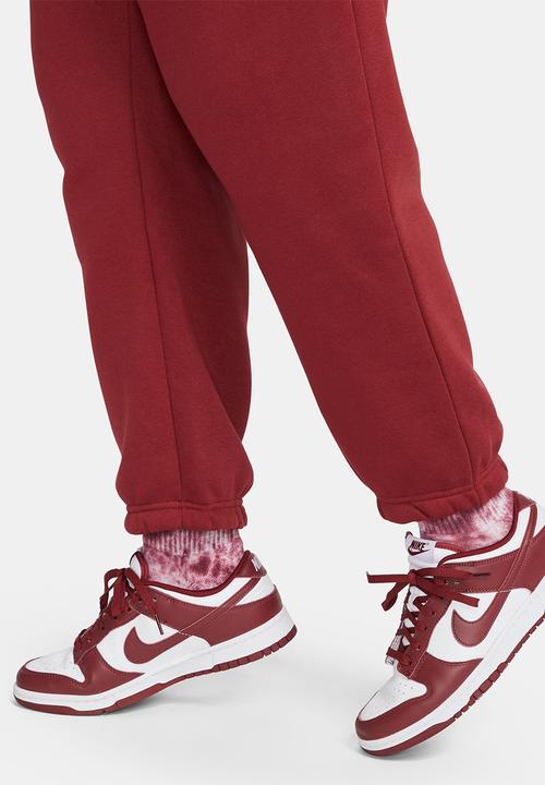 Nike - Plus nike sportswear phoenix fleece pant  - team red & white