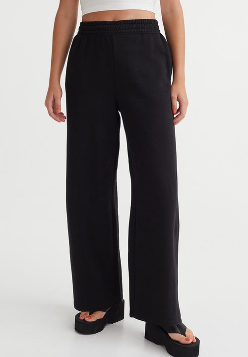 H&M - Wide joggers - black