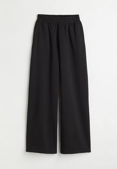 H&M - Wide joggers - black