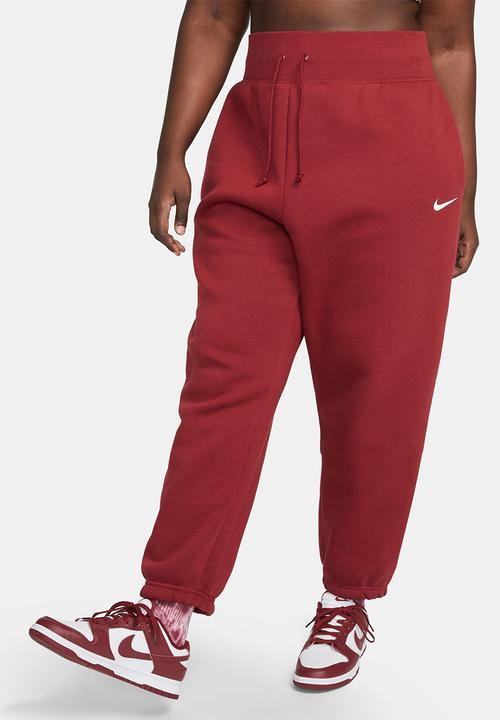 Nike - Plus nike sportswear phoenix fleece pant  - team red & white