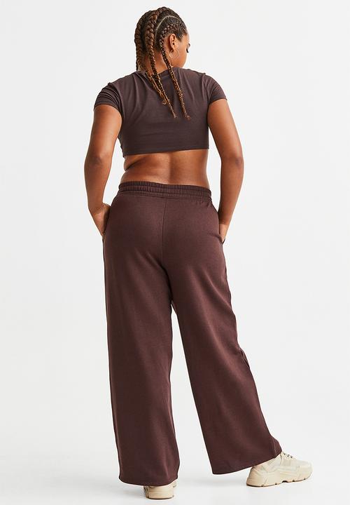 H&M - Wide joggers - dark brown