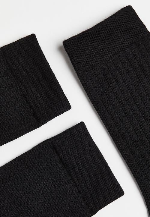 H&M - 3 Pack socks - black