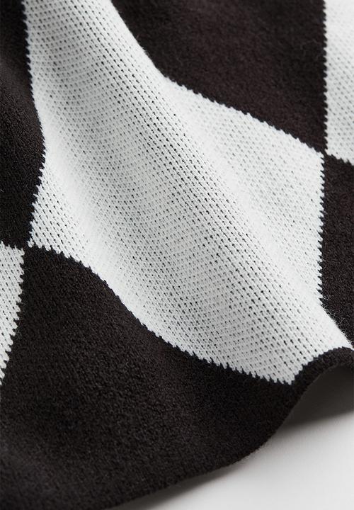 H&M - Jacquard-knit jumper - black/patterned