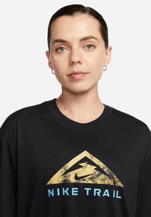 Nike - W nike dri-fit tee short sleeve trail - black