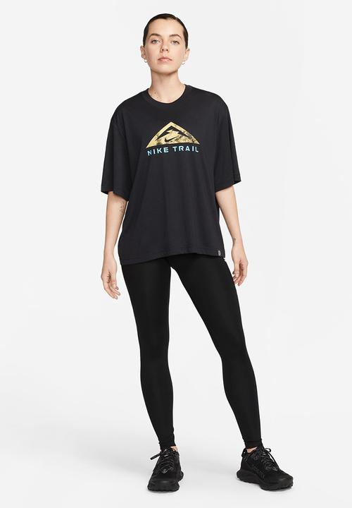 Nike - W nike dri-fit tee short sleeve trail - black