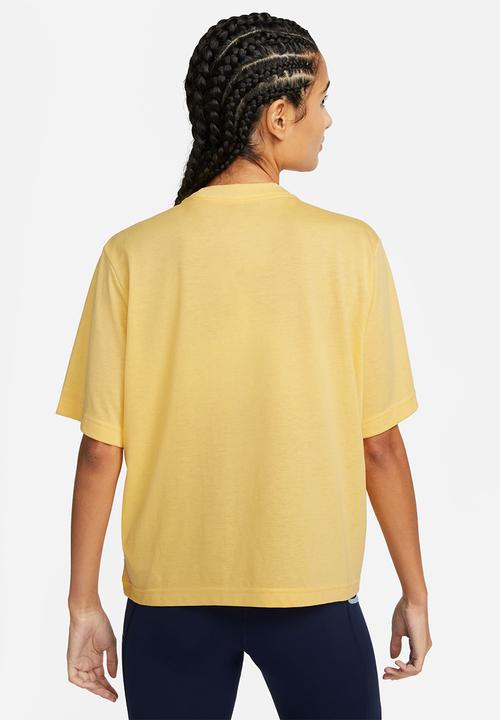 Nike - W nike dri-fit tee short sleeve trail - topaz gold