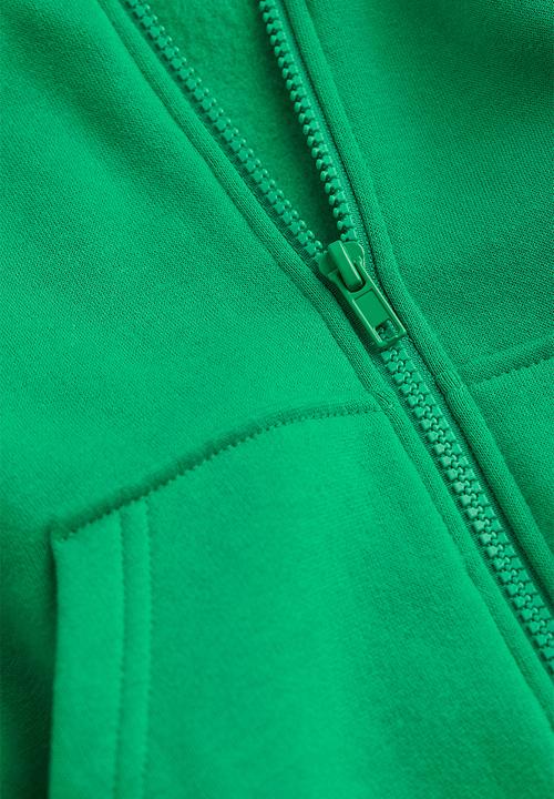 H&M - Cropped zip-through hoodie - green