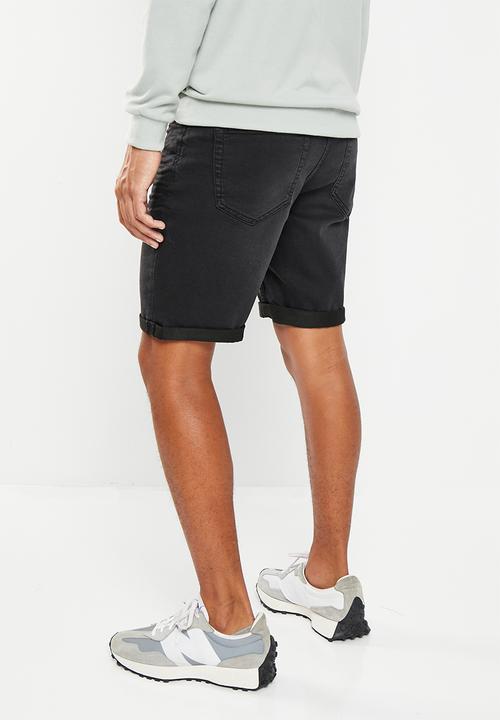 Only & Sons - Ply regular fit shorts - black denim