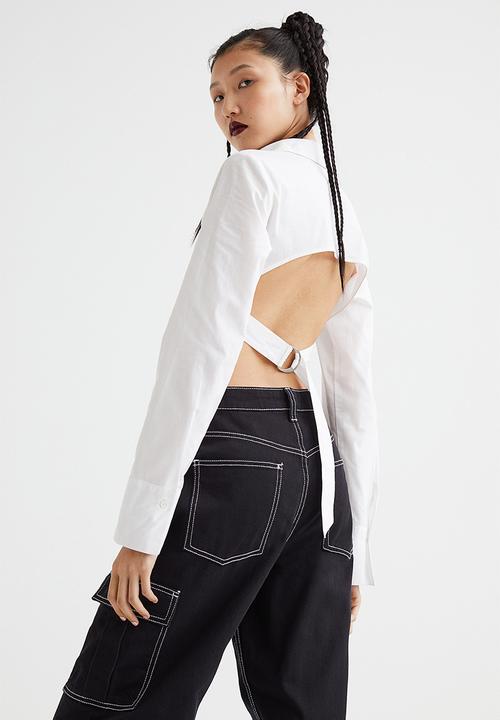 H&M - 90s Baggy high waist jeans - black