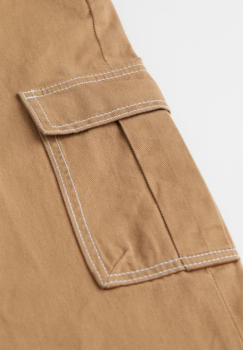 H&M - 90s Baggy high waist jeans - dark beige