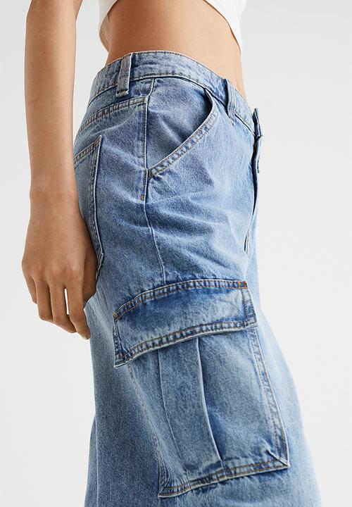 H&M - 90s Baggy high waist jeans - light denim blue