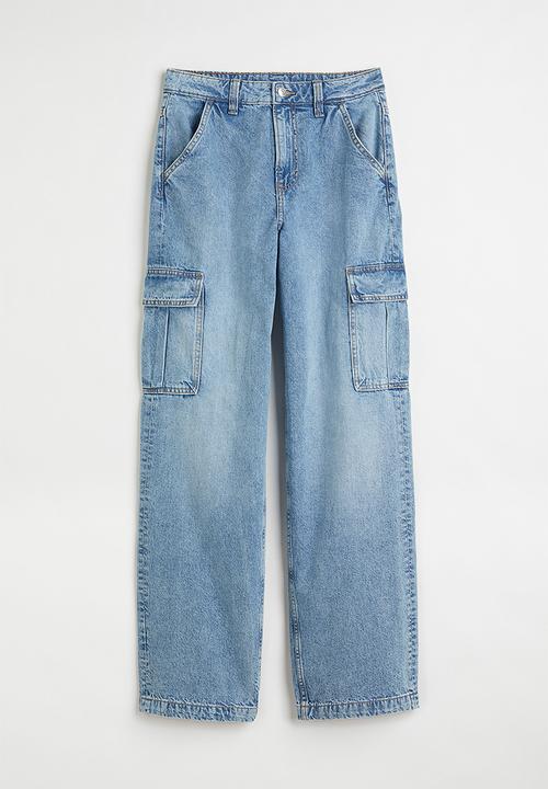 H&M - 90s Baggy high waist jeans - light denim blue