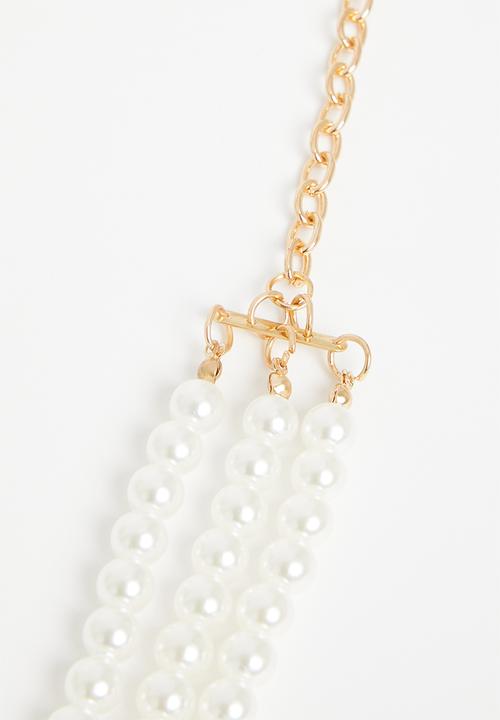 Superbalist - Lizzy pearl belt - white
