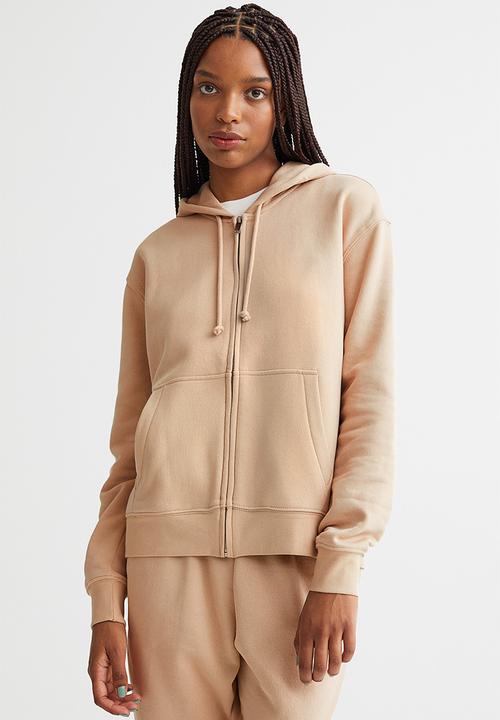 H&M - Zip-through hoodie - beige