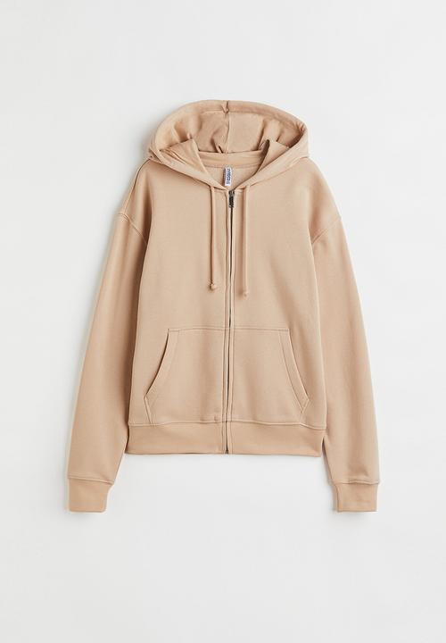 H&M - Zip-through hoodie - beige