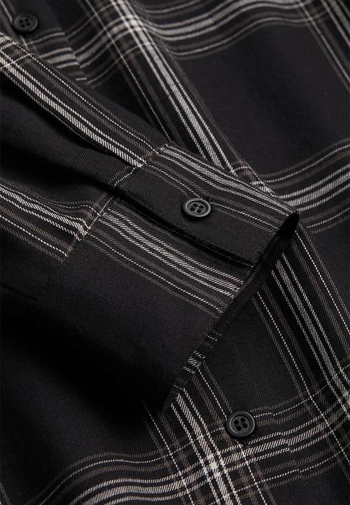H&M - Checked shirt - black/white checked