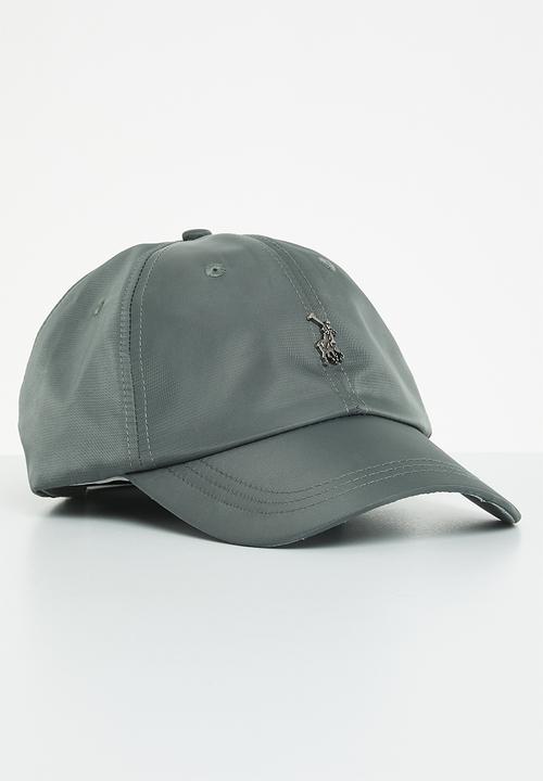 POLO - Mens 6 panel metal peak - dark grey