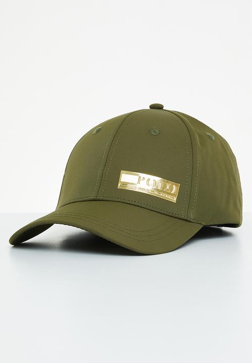 POLO - 6 Panel matt polyester twill peak - olive 