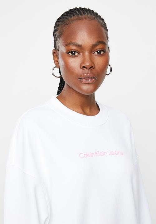 Calvin Klein - Shrunken institutional crew neck - bright white