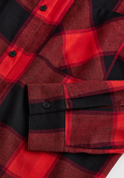 H&M - Checked shirt - red/checked