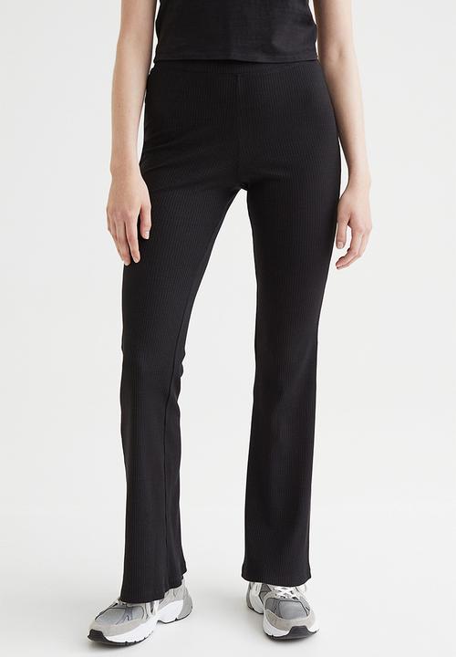 H&M - Flared leggings - black