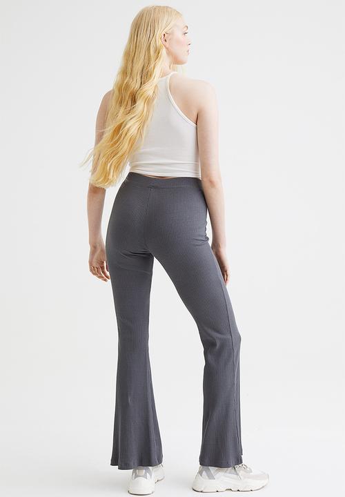 H&M - Flared leggings - dark grey